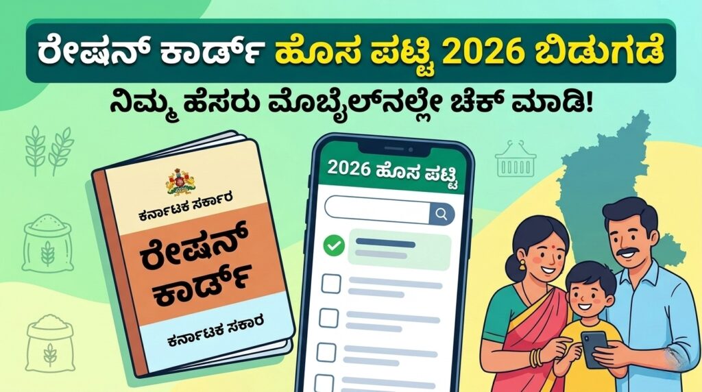 Karnataka ration card update news 2026