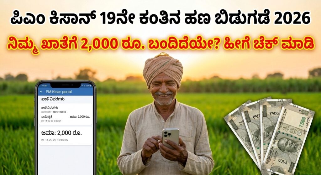 PM Kisan 19th Installment Status Check 2026 Kannada