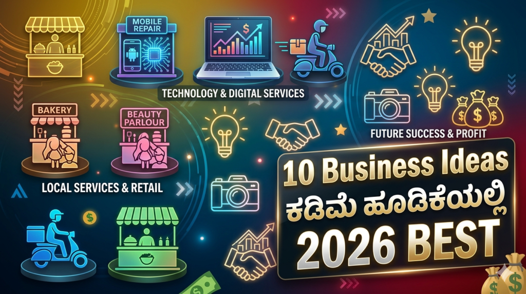 10 Business Ideas” “Low Investment Kannada”