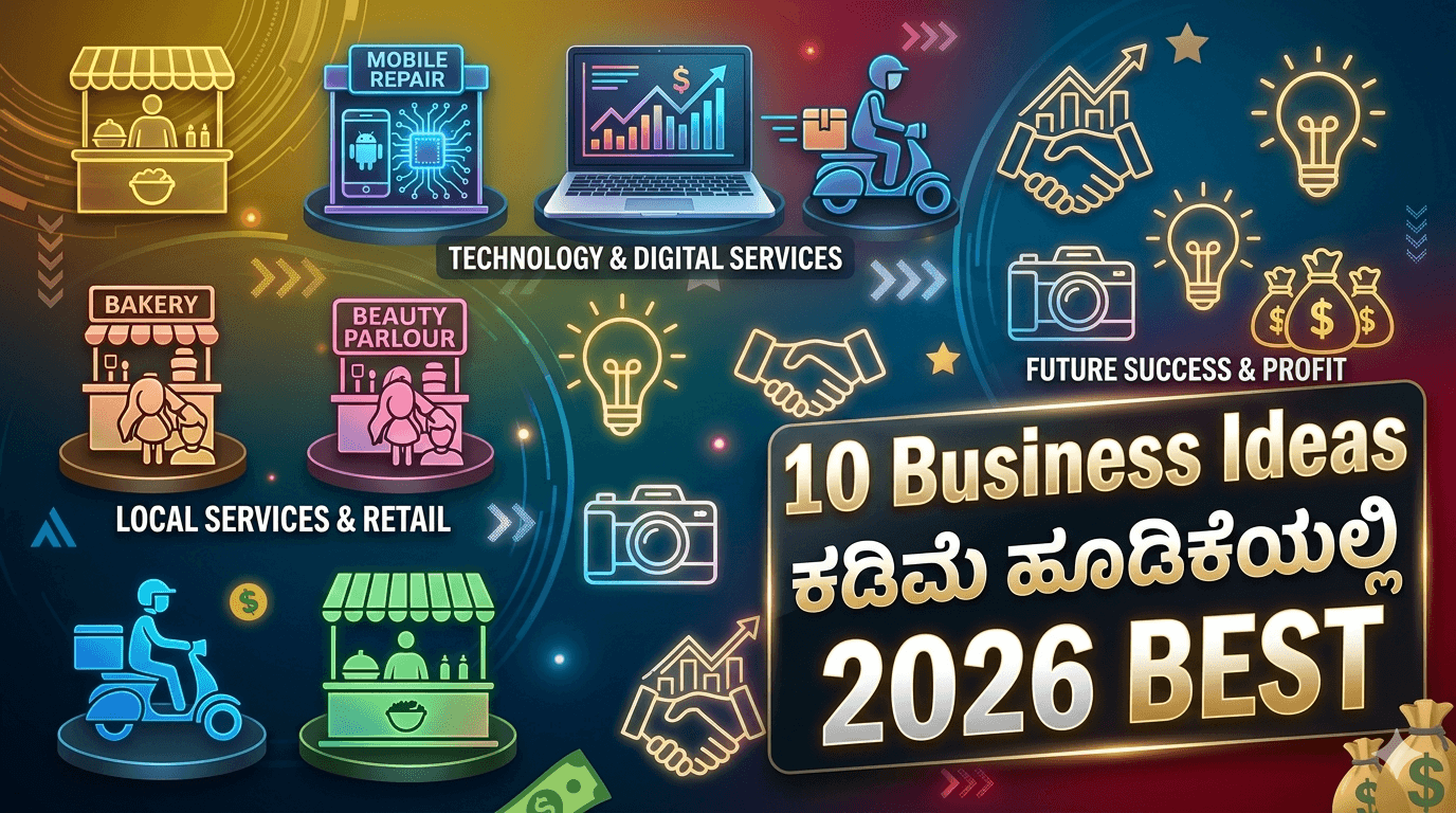 10 Business Ideas” “Low Investment Kannada”