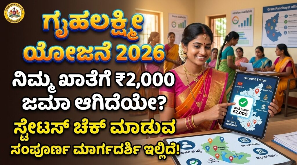 Gruha Lakshmi Status Check 2026 Karnataka
