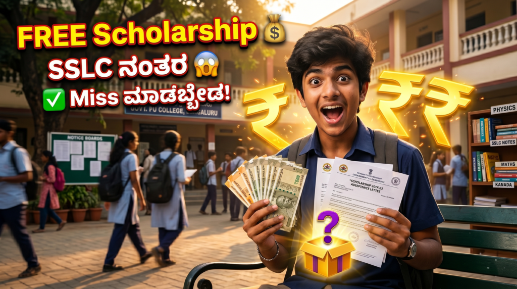 SSLC ನಂತರ ಸ್ಕಾಲರ್‌ಶಿಪ್ 2026