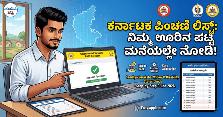 Karnataka Pension Status Check 2026: ನಿಮ್ಮ ಊರಿನ ಪೆನ್ಷನ್ ಲಿಸ್ಟ್ ಮತ್ತು ಸ್ಟೇಟಸ್ ಚೆಕ್ ಮಾಡಿ; ಇಲ್ಲಿದೆ Direct Link!