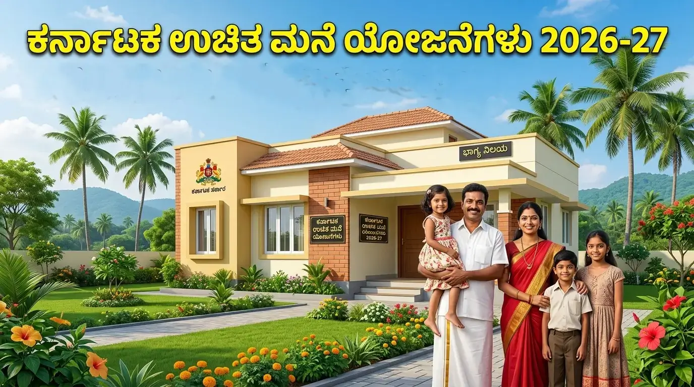 ಕರ್ನಾಟಕ ಉಚಿತ ಮನೆ ಯೋಜನೆಗಳು 2026-27 ಬಸವ ವಸತಿ ಪಿಎಂ ಆವಾಸ್ ಪೂರ್ಣ ಪಟ್ಟಿ