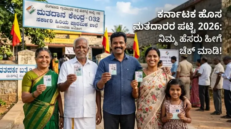ಕರ್ನಾಟಕ ಹೊಸ ಮತದಾರರ ಪಟ್ಟಿ 2026 (SIR Draft Voter List): ನಿಮ್ಮ ಹೆಸರು ಪರಿಶೀಲಿಸಿ! ASDDO ಪಟ್ಟಿ, ಆನ್ಲೈನ್ ತಿದ್ದುಪಡಿ & ಪೂರ್ಣ ಮಾರ್ಗದರ್ಶಿ